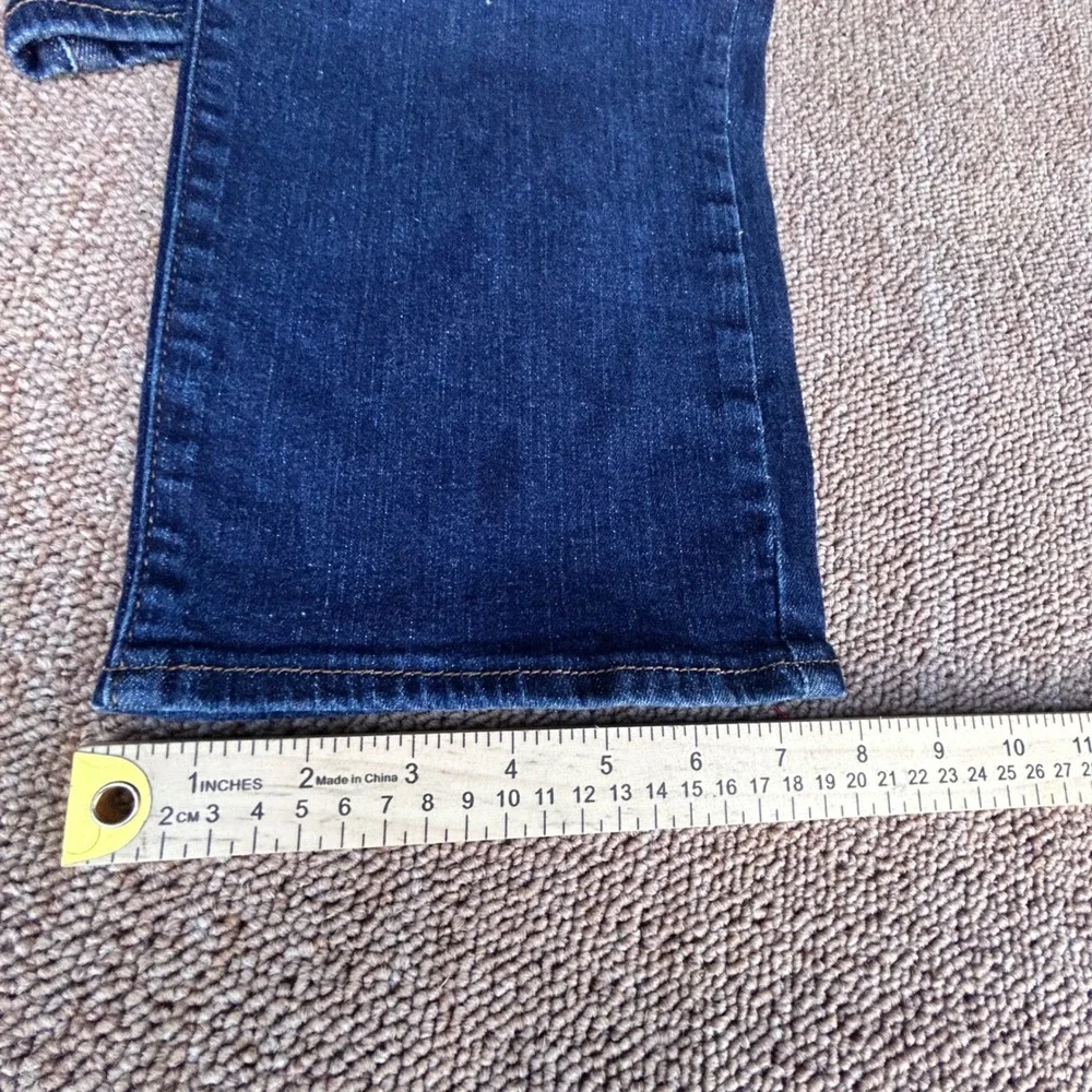 Lee Mens Straight Taper Dark Wash Stretch Denim Jeans 40x30 comfort